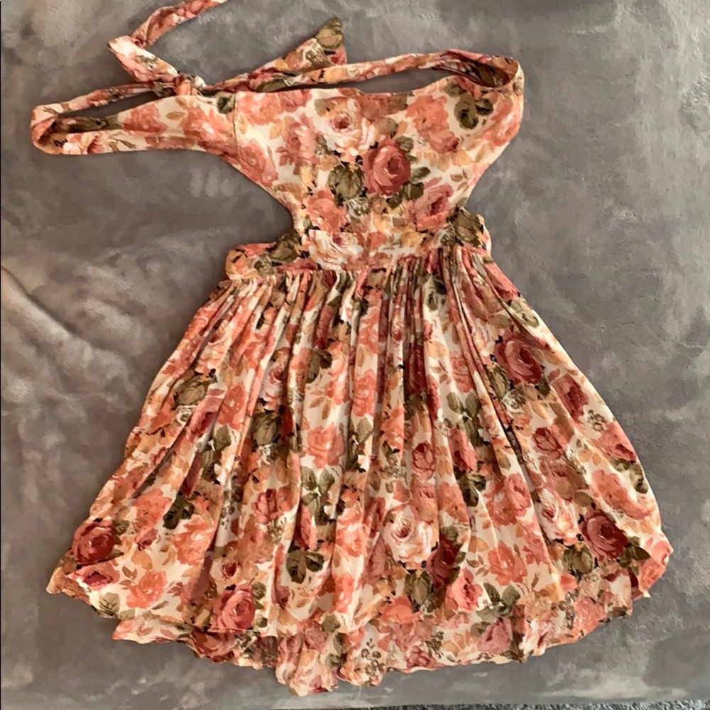 UO Strapless Floral Mini